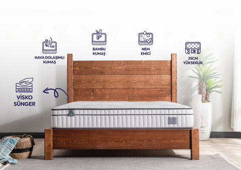 3D Bamboo Olivia Visco Yatak